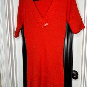 Planet Gold Red Knit Dress